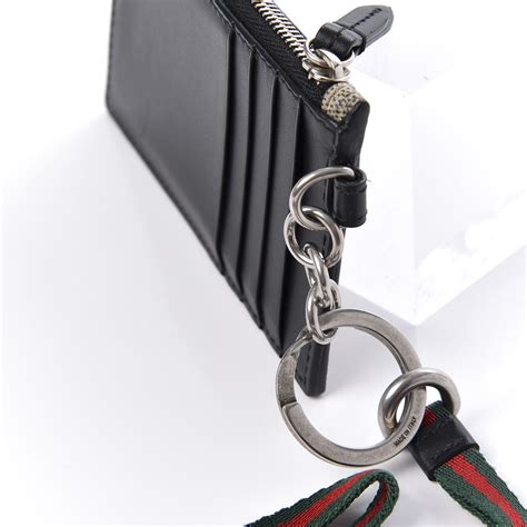 gucci heart coin pouch|gucci card case with lanyard.